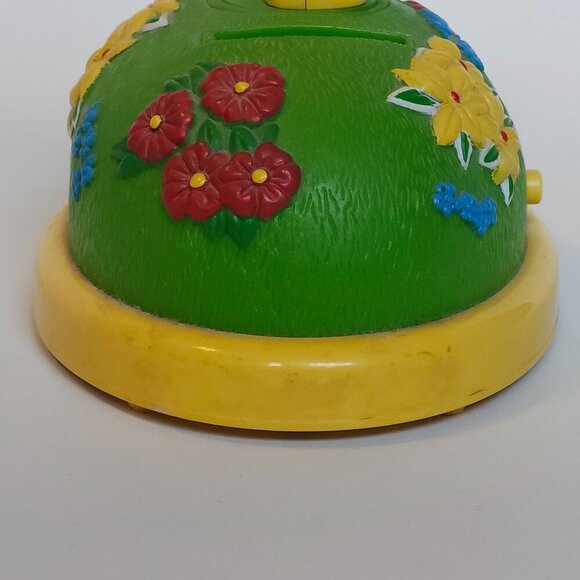 Vintage Teletubbies Laa Laa Animated Musical Piggy Coin Bank Lighted - Picture 3 of 7